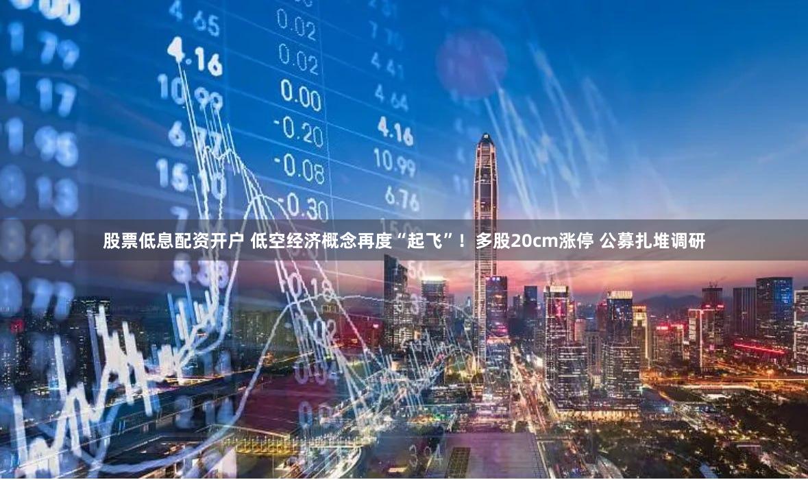 股票低息配资开户 低空经济概念再度“起飞”！多股20cm涨停 公募扎堆调研
