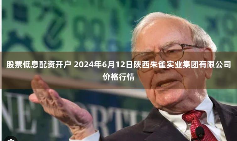股票低息配资开户 2024年6月12日陕西朱雀实业集团有限公司价格行情